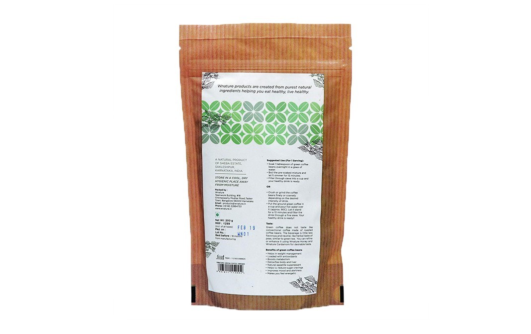Wnature Green Coffee    Pack  200 grams